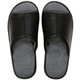 レザー調厚底クッションスリッパ M 23.0～24.5cm BLACK