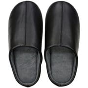 レザー調チャールススリッパ M 23.0~24.5cm BLACK