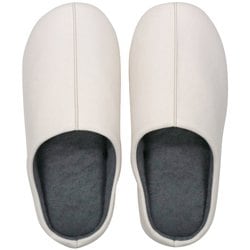 レザー調チャールススリッパ M 23.0～24.5cm WHITE