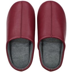 レザー調チャールススリッパ L 25.0～26.5cm WINE