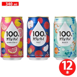 【果汁100％ の特別なお酒】 100％カジューハイアソート12本セット3種 3度 340ml×12本セット [チューハイ]