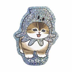 mofusand（モフサンド） スマホに貼れるサイズのホログラムステッカー イカちゃん