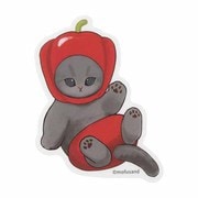 mofusand(モフサンド) もふもふマルシェ スマホステッカー パプリカ赤