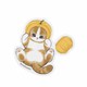 mofusand（モフサンド） もふもふマルシェ スマホステッカー パンプキン
