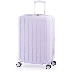 スーツケース ドリンクホルダー付き 旅行日数目安：5～7泊 66L/拡張時76L 拡張機能搭載 ALI-6030SD-24W パステルラベンダー