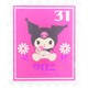 8203-119 サンリオキャラクターズ レトロ切手 アクリルバッジ クロミ