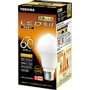 人感センサー付きLED電球 60W形相当 配光角240°E26口金 電球色 LDA7L-D-G/M60V1