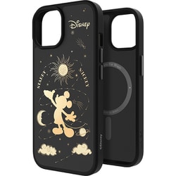 MSA016qcLD-DY [SheerForce iPhone 15用MagSafe対応保護ケース ブラック スターミッキー]