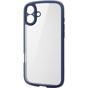 PM-A24BTSLFCKNV [iPhone 16 Plus ケース ハイブリッド カバー 衝撃吸収 軽量 薄型 カメラレンズ保護設計 ストラップホール付 硬度5H ストラップホールシート付 TOUGH SLIM LITE 極限保護 ネイビー]