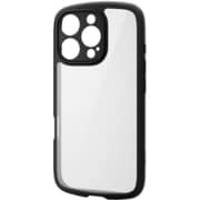 PM-A24CTSLFCKBK [iPhone 16 Pro ケース ハイブリッド カバー 衝撃吸収 軽量 薄型 カメラレンズ保護設計 ストラップホール付 硬度5H ストラップホールシート付 TOUGH SLIM LITE 極限保護 ブラック]