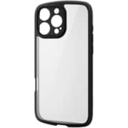 PM-A24DTSLFCKBK [iPhone 16 Pro Max ケース ハイブリッド カバー 衝撃吸収 軽量 薄型 カメラレンズ保護設計 ストラップホール付 硬度5H ストラップホールシート付 TOUGH SLIM LITE 極限保護 ブラック]