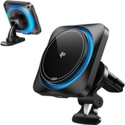 Qi2認定 15W高速充電冷却ファン付きMagSafe対応車載ホルダー ESR Qi2 HaloLock Wireless Car Charger with CryoBoost
