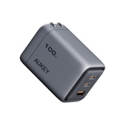 USB充電器 Comet Mix3 100W PD対応 折りたたみ式(USB-A 1ポート/USB-C 2ポート) グレー PA-C5-GY