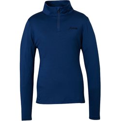 ベーシック セットインスリーブ Ws 1/2ジップティー Basic Set-in Sleeve 1/2 Zip Tee ESW24LS51 NAVY Lサイズ [スキー ミドルウェア レディース]