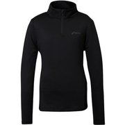 ベーシック セットインスリーブ Ws 1/2ジップティー Basic Set-in Sleeve 1/2 Zip Tee ESW24LS51 BLACK Mサイズ [スキー ミドルウェア レディース]