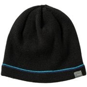 ダブルラインニットハット Double Line Beanie ESM24HW11 BLACK [ニットキャップ ビーニー メンズ]