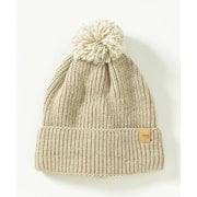 ミックスポンポンニットハット Mix Pompon Knit Watch ESW24HW50 BEIGE [ニットキャップ ビーニー レディース]