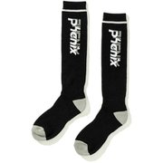 ダブルPHロゴマークソックス Double Phenix Logo Mens Socks ESM24SO11 BLACK [スキーソックス メンズ]