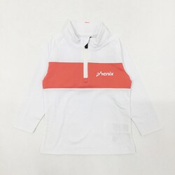 Front Line Junior 1/2 Zip Tee ジュニア スキー ミドルウェア WHITE 110サイズ ESG24LS90