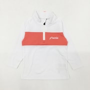 Front Line Junior 1/2 Zip Tee ジュニア スキー ミドルウェア WHITE 110サイズ ESG24LS90