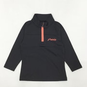 Front Line Junior 1/2 Zip Tee ジュニア スキー ミドルウェア BLACK 110サイズ ESG24LS90