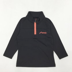 Front Line Junior 1/2 Zip Tee ジュニア スキー ミドルウェア BLACK 120サイズ ESG24LS90
