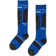 ポリゴンデザインジュニアソックス Polygon Design Junior Socks ESB24SO81 BLUE KFサイズ [スキーソックス ジュニア]