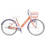 子供用自転車 ガールズ ラボ ポップ BAA220-O オレンジパープル 148315003