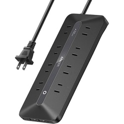 Anker USB Power Strip （12-in-1, 35W） 電源タップ （USB-C×2/USB-A×2/AC差込口×8） ブラック A91F4511
