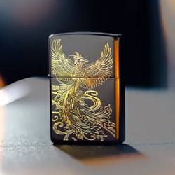 ヨドバシ.com - ZIPPO ジッポ フカシロ ライター 鳳凰 ブラック