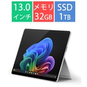 タブレットPC/Copilot+ PC/13型/Surface Pro(第11世代)/Snapdragon X Elite/メモリ 32GB/SSD 1TB/Windows 11 Home/Office Home and Business 2024/NPU搭載/プラチナ EP2-19236