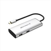 Max Connect 4K60Hz PD100W対応 Type-C 6in1 マルチポートハブ TCHD2A3CPD-4K60