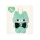 PT0060-E すくっとたっちさん ボールチェーンマスコット ばーすからー 【5月】エメラルドカラー / ねこさんA