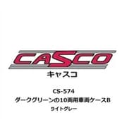 CS-574 車両ケース 10両用 B ダークグリーン / ライトグレー [鉄道模型用品]