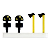 NA-63 入換信号機（信号機4本・トークバック4本入） [鉄道模型用レイアウト用品]