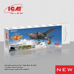 3074 アクリル塗料セット Flak Bait用 [プラモデル用塗料]