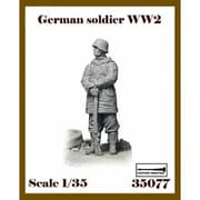 AR35077 1/35 WWII ドイツ 小銃を立てた武装親衛隊兵士 [組立式プラスチックモデル]