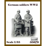 AR35079 1/35 WWII ドイツ 冬季装備の武装親衛隊兵士セット 2体入 [組立式プラスチックモデル]