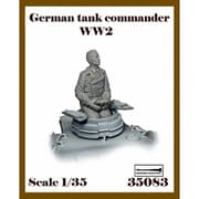 AR35083 1/35 WWII ドイツ キューポラから空を見上げる戦車指揮官 [組立式プラスチックモデル]