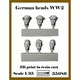 AR35086 1/35 WWII ドイツ スペアヘッドセット 大戦初期の戦車兵 6個入 [組立式プラスチックモデル]