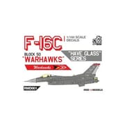 RMA D144001 1/144 F-16C ブロック50 米空軍第480戦闘飛行隊 “ウォーホークス” ハブグラス塗装 デカール [プラモデル用品]