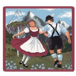 ハンカチタオル Traditional Dancing, Face Cloth, Cherry, 25×25cm