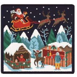 ハンカチタオル Winter 2024, Face Cloth, Marine, 25×25cm