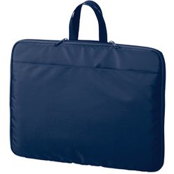 入れたまま使えるノートPCバッグ 約幅37cm×奥行2cm×高さ27cm ネイビー TS-1838-006
