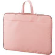 入れたまま使えるノートPCバッグ 約幅37cm×奥行2cm×高さ27cm スモークピンク TS-1838-030