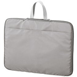 入れたまま使えるノートPCバッグ 約幅37cm×奥行2cm×高さ27cm グレー TS-1838-011
