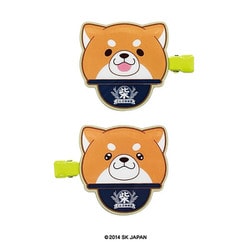 忠犬もちしば 前髪クリップ おかかフェイス