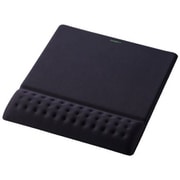 リストレスト付きマウスパッド 低反発 手首 疲労軽減 ズレにくい 20.2×23cm ブラック MP-CF095WBK