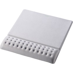 リストレスト付きマウスパッド 低反発 手首 疲労軽減 ズレにくい 20.2×23cm グレー MP-CF095WGY