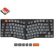 K15 Max(Aliceレイアウト) QMK ワイヤレス カスタム・メカニカルキーボード - WHITE LED - US配列 / ロープロファイルGateronメカニカルスイッチ 赤軸 K15M-A1-US